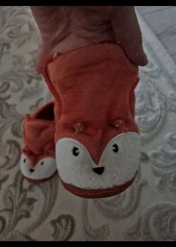 Kahverengi Kürklü Erkek Çocuk Ev Terliği first step - Görsel 3