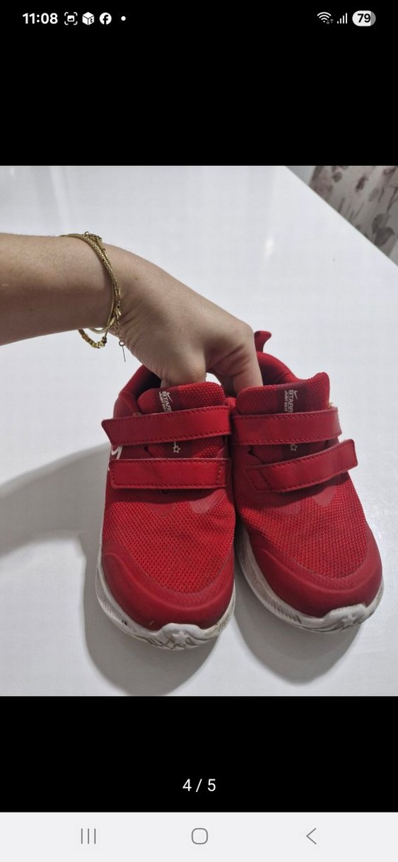 Kırmızı Çocuk Spor Ayakkabı nike - Görsel 5