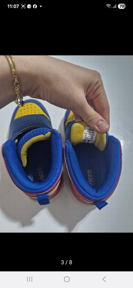 vicco Çocuk Çok Renkli Cırt Cırtlı Spor Ayakkabı - Görsel 3