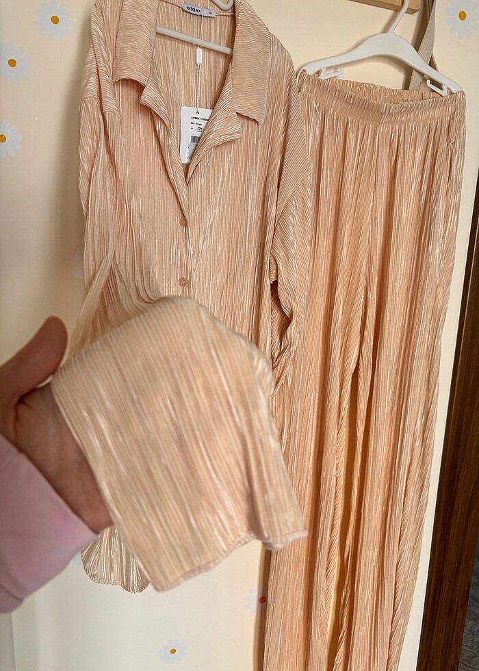 Addax pliseli şık takım - Görsel 3