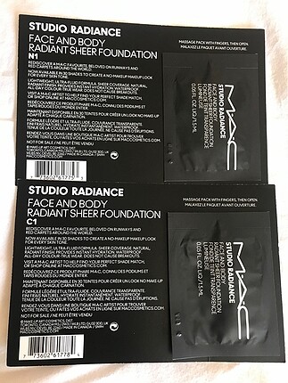 MAC Mac studio radiance face and body tester ve fix plus sample
