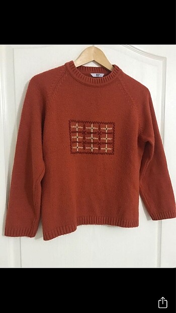 turuncu vintage kazak
