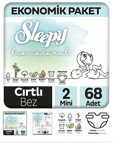 Sleepy Bio Natural 2 No 68 Adet