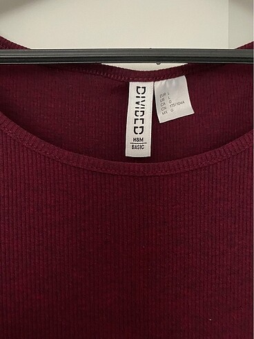 l Beden bordo Renk h&m elbise