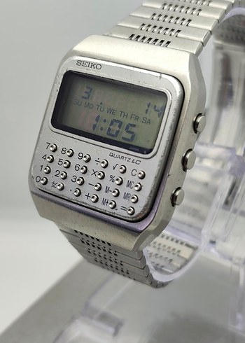 Seiko C153-5007 Calculator Dijital Kol saati - Görsel 4