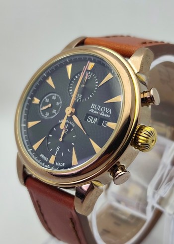 Bulova 64C105 Accu Swiss Chorograph Otomatik kol saati - Görsel 3