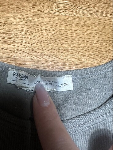 xs Beden Pull bear uzun kollu crop