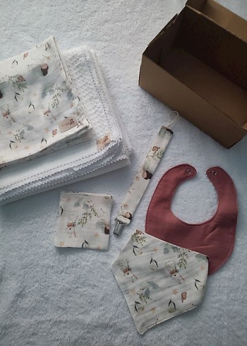 Müslin Bebek hediye seti - Görsel 4