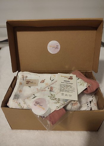 Müslin Bebek hediye seti - Görsel 2