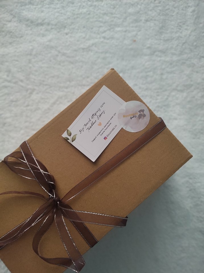 Müslin Bebek hediye seti - Görsel 3