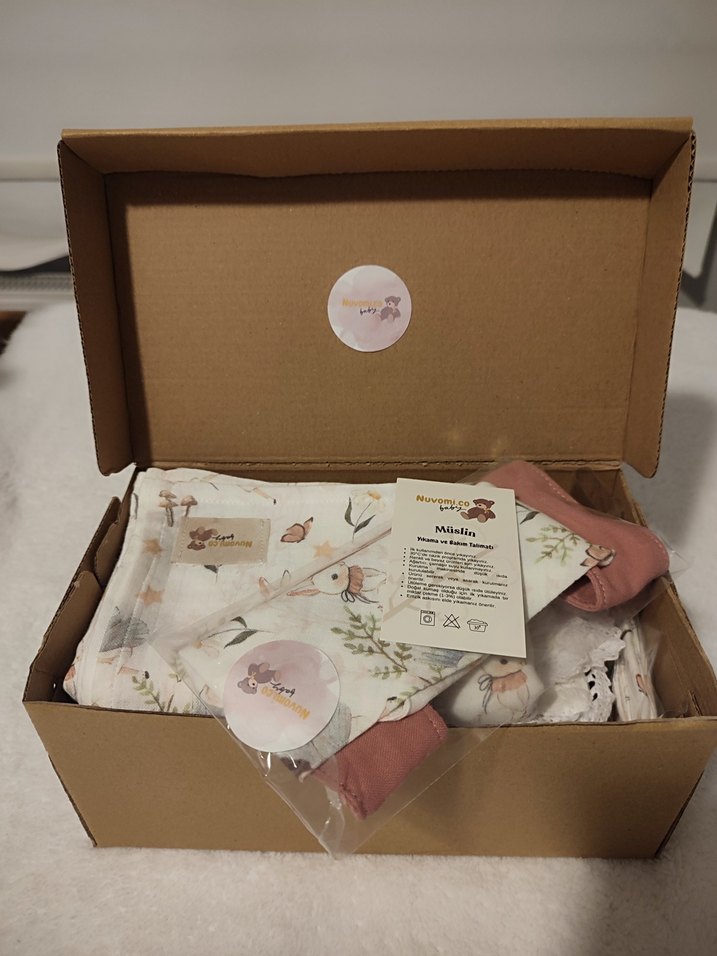Müslin Bebek hediye seti - Görsel 2