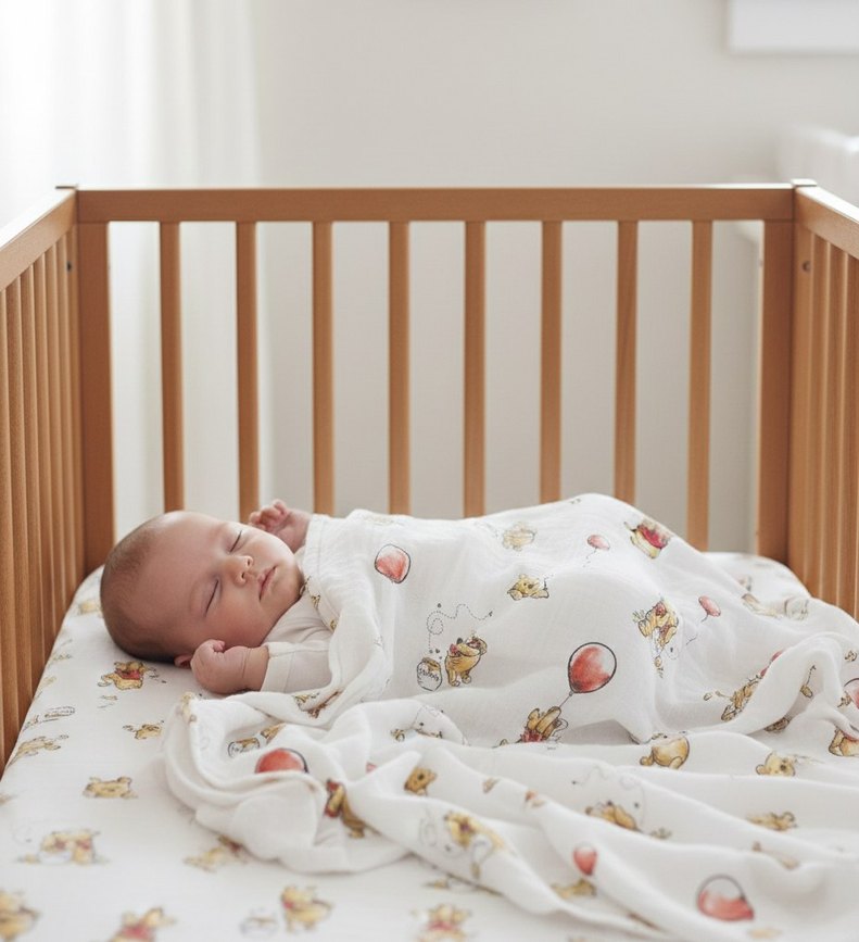 Beyaz Winnie the Pooh Baskılı Pamuk Bebek Battaniyesi

nuvomi.co - Görsel 2