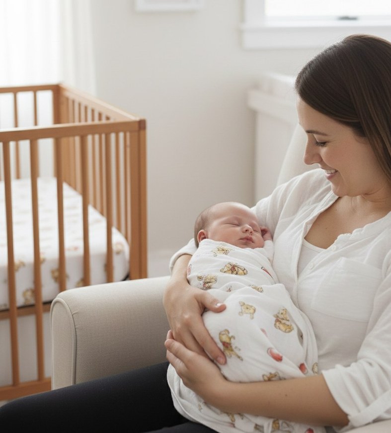 Beyaz Winnie the Pooh Baskılı Pamuk Bebek Battaniyesi

nuvomi.co - Görsel 3