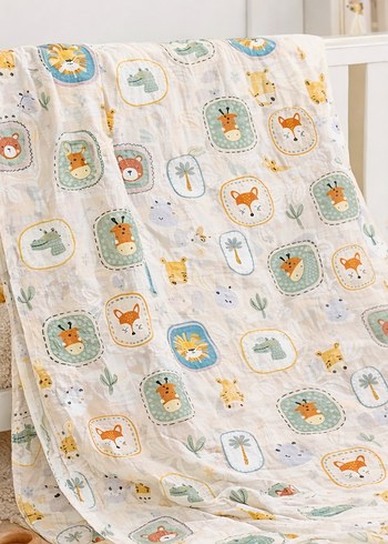 Safari müslin battaniye - Görsel 5