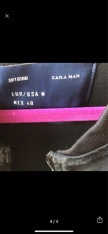 s/m Beden siyah Renk Zara bomber ceket