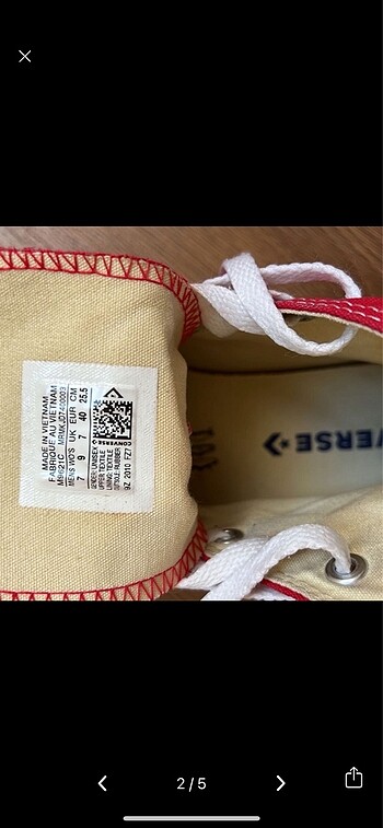 40 Beden kırmızı Renk Converse