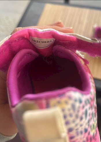 Pullu Pembe Kız Çocuk Spor Ayakkabı Skechers - Görsel 8