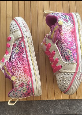 Pullu Pembe Kız Çocuk Spor Ayakkabı Skechers - Görsel 3