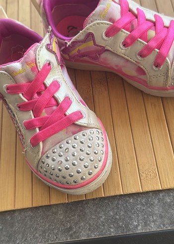 Pullu Pembe Kız Çocuk Spor Ayakkabı Skechers - Görsel 2