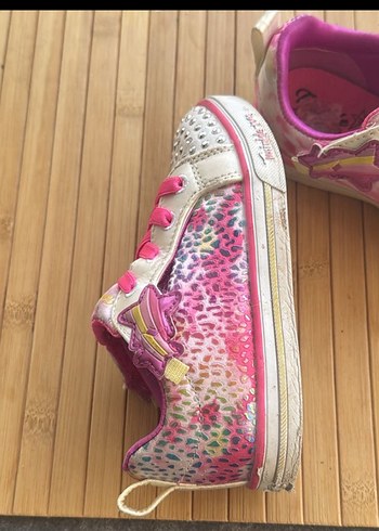 Pullu Pembe Kız Çocuk Spor Ayakkabı Skechers - Görsel 4