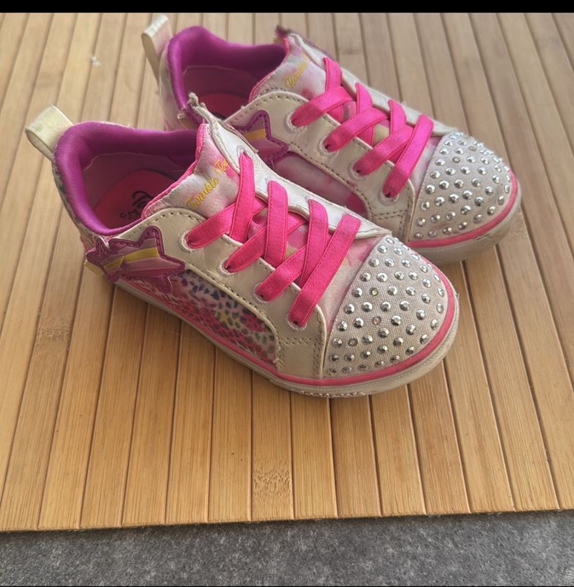 Pullu Pembe Kız Çocuk Spor Ayakkabı Skechers - Görsel 5