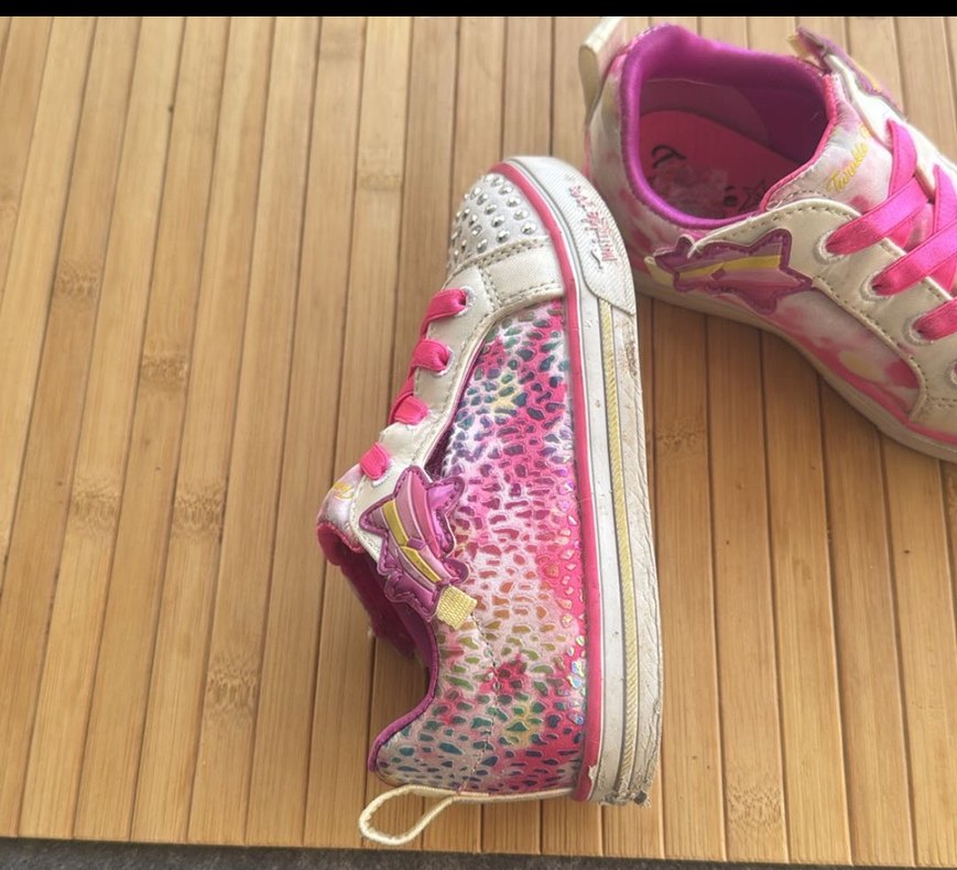 Pullu Pembe Kız Çocuk Spor Ayakkabı Skechers - Görsel 4