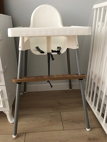IKEA Antilop Tepsili Mama Sandalyesi ve Ayak Koyma Desteği