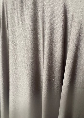 Gri Uzun Drapeli Kadın Elbise - Görsel 6