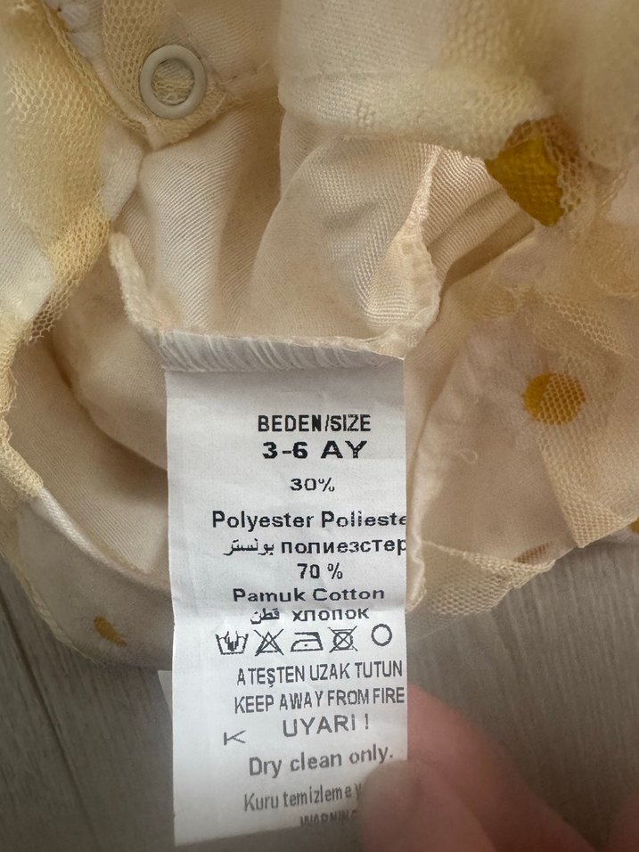 Papatya desenli Bebek Kız Tulumu - Görsel 3