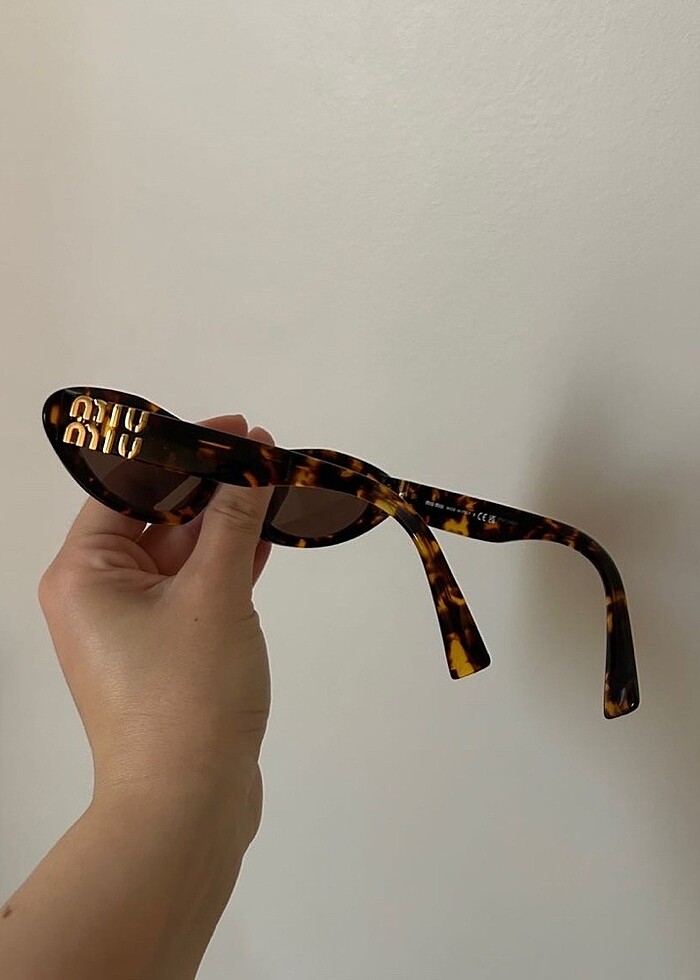 Miu miu leopar gözlük - Görsel 2