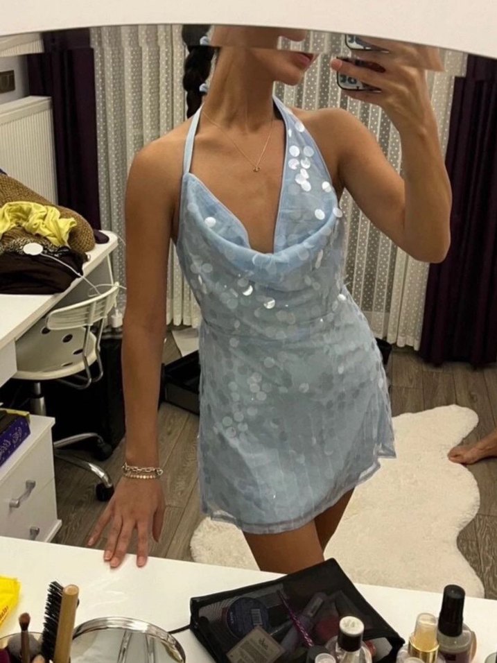 Shein Pullu İbiza Elbise - Görsel 2