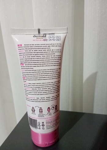 Dermokil Gül Özlü Jel maske 75 ml - Görsel 2