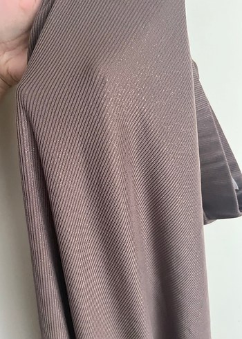 xl Beden kahverengi Renk Simli Kahve Kadın Kalem Etek Midi Boy