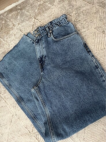 Mango Wideleg orta bel jean