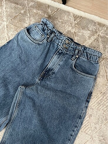 38 Beden Mango Wideleg orta bel jean