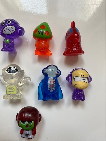  Beden Gogos crazybones retro simli şeffaf mini figür koleksiyon oyunca