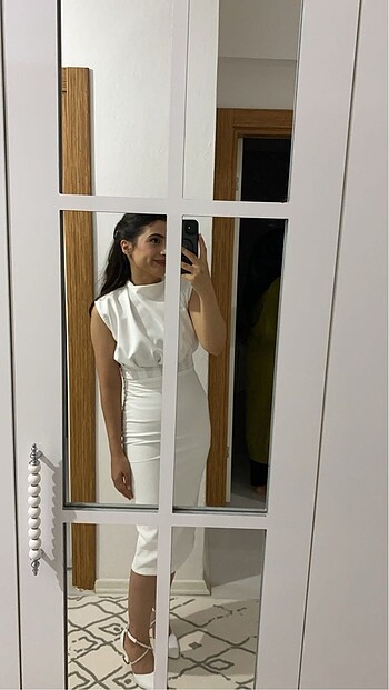 xs Beden Beyaz elbise