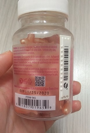 E vitamini kapsülü
