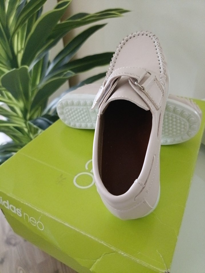 Beyaz Erkek Çocuk Kaydırmalı Loafer Ayakkabı - Görsel 4