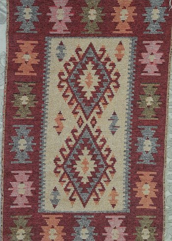 Bordo İşlemeli Geleneksel Halı - Görsel 3