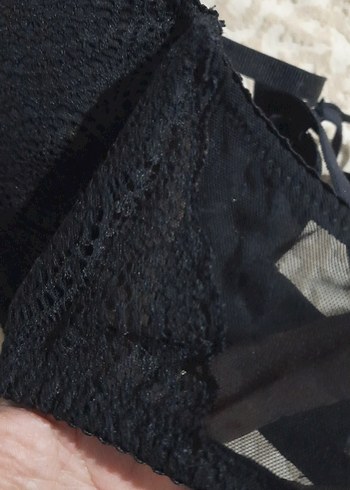 Siyah Rahat Goth Sütyen - Görsel 5