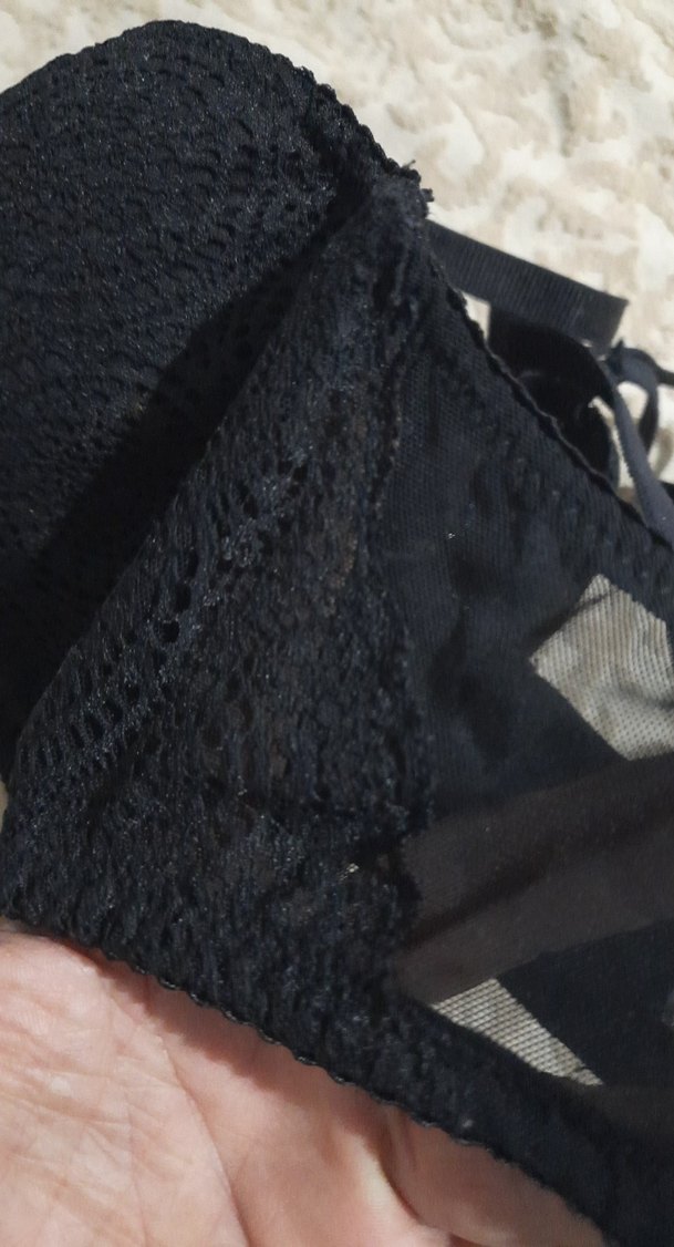 Siyah Rahat Goth Sütyen - Görsel 5