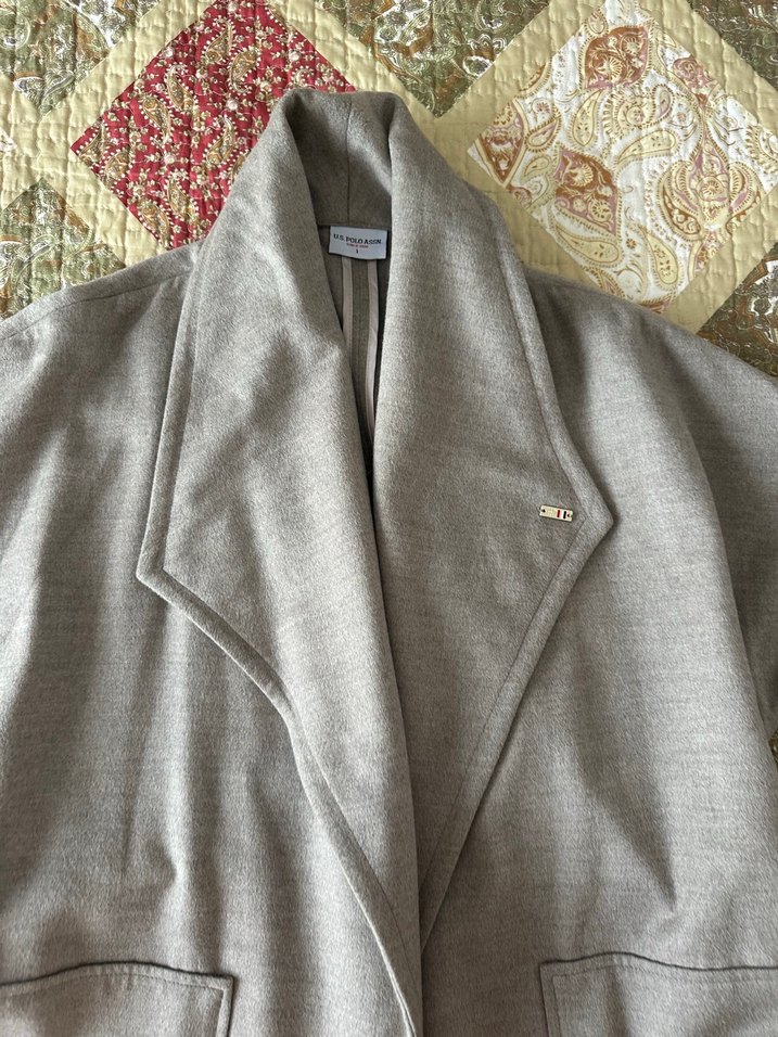 Gri Uzun Kollu Salaş tunik - Görsel 3