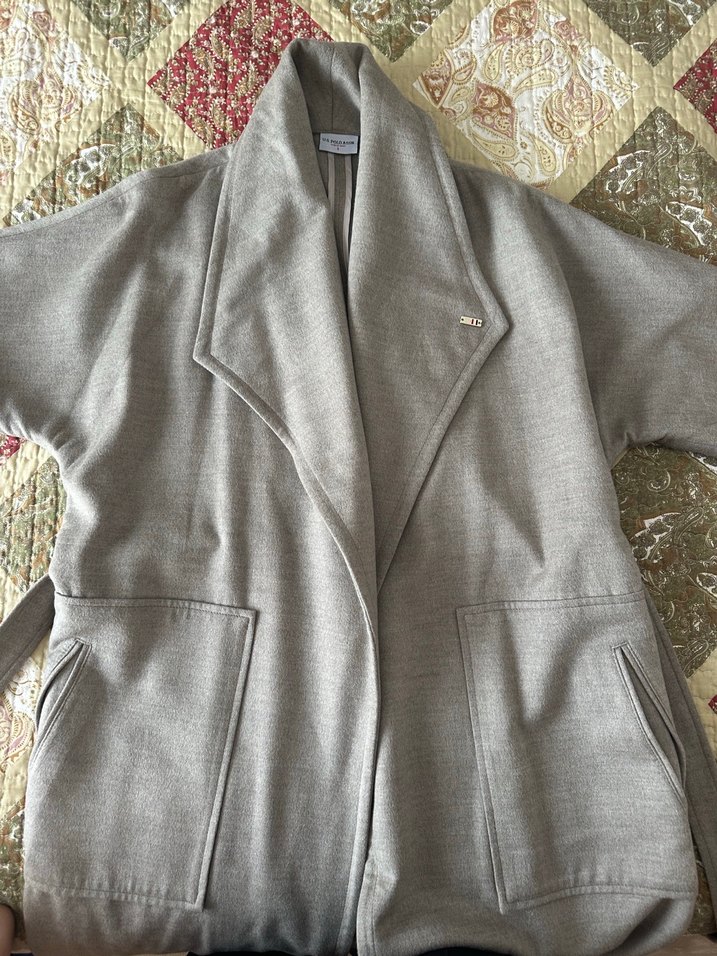 Gri Uzun Kollu Salaş tunik - Görsel 4