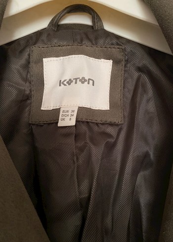 Koton marka Haki Renk Süet Biker Kadın Ceket - Görsel 2