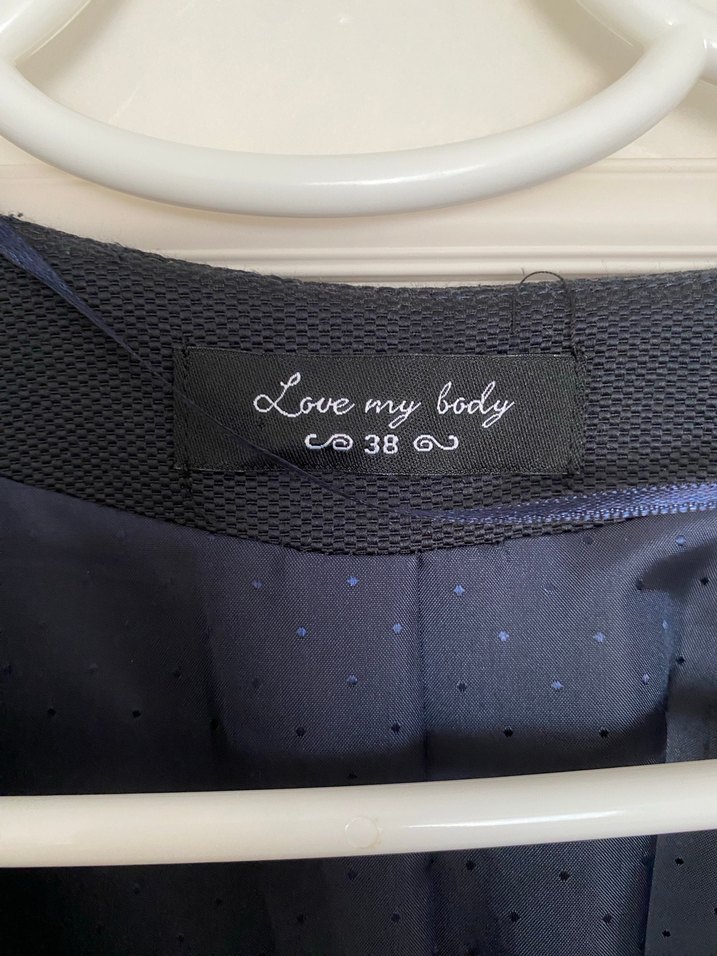 Düğmeli Siyah Kadın Blazer Ceket - Görsel 2