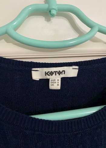 Uzun Kollu Lacivert Pilili Midi Elbise - Görsel 3