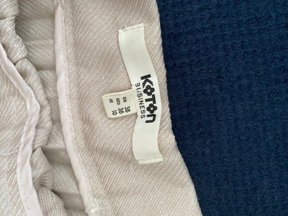 Bej Pileli Midi Kadın Etek - Görsel 2