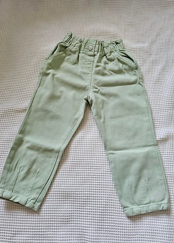 Erkek Çocuk Pastel Yeşil Pamuk Pantolon