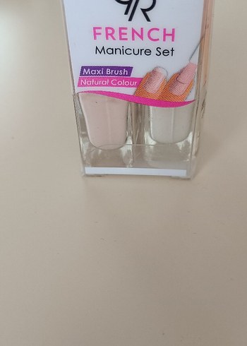French Manikür Seti Pastel Pembe Oje
